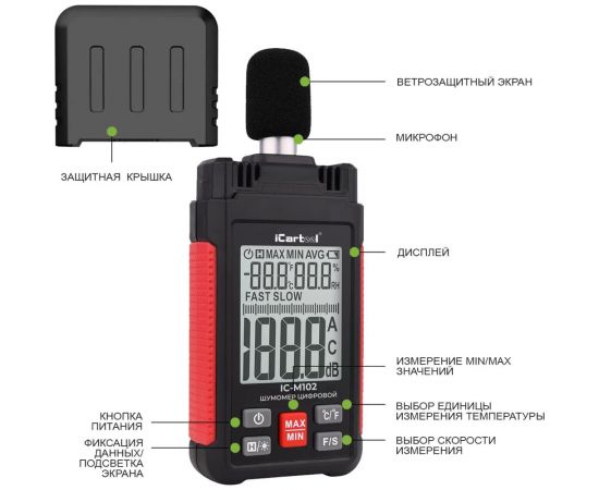 Цифровой шумомер iCarTool IC-M102 – изображение 7