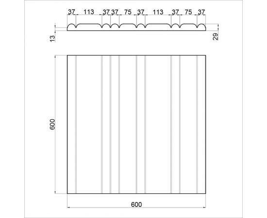 Стеновая панель 3D Artpole STEP (гипсовые; белые; 600x600 мм; 1 шт.; 0,36 кв.м) M-0080 – изображение 8