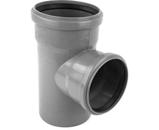 Тройник RTP ВК ПП 125/125x87 серый S 36317 