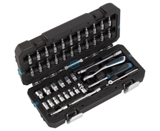 Набор инструментов GROSS 42 предмета, 120 зубьев, CrV, 1/4 14146 