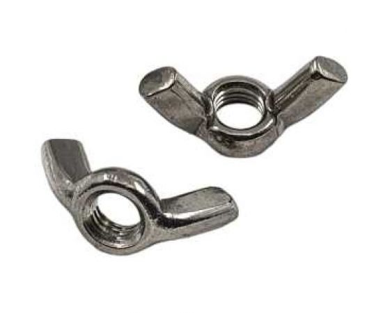 Гайка KREPFIELD нержавеющая, М4, DIN 315, А2, барашек 200 шт. в упак. 315А2БАРАШЕКМ4-200 