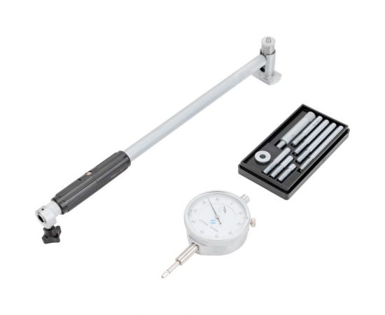 Нутромер CNIC индикаторный 50-160мм, глуб.изм. 200мм 0,01, 9 вставок Шан 570-225 23644 