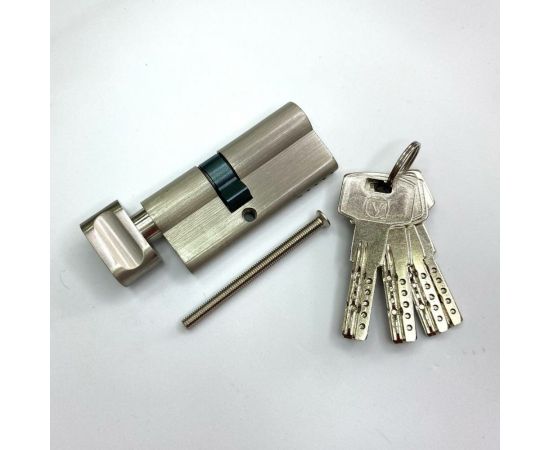 Цилиндровый механизм VETTORE ZN M100 ZC NI 50Tx50, 5 ключей, никель 20101 – изображение 2