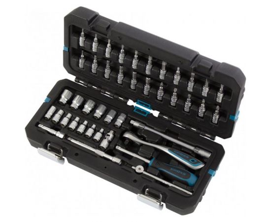 Набор инструментов GROSS 42 предмета, 120 зубьев, CrV, 1/4 14146 – изображение 2