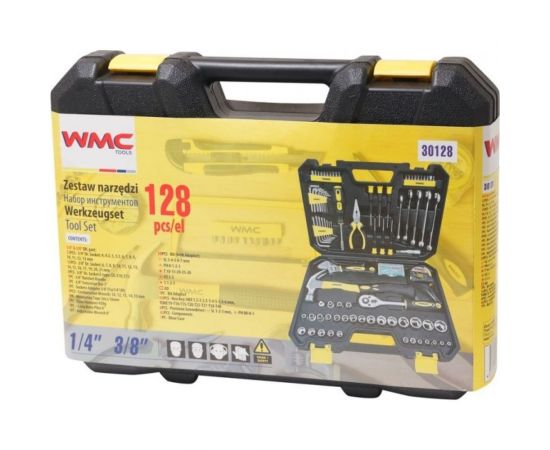 Набор инструментов WMS Tools 1/4, 3/8"", 128 предметов WMC-30128 – изображение 2