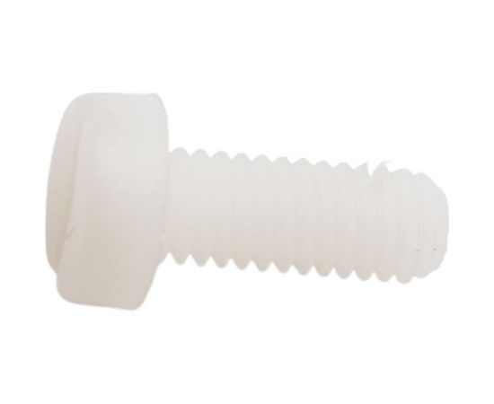 Винт с цилиндрической головкой со шлицем DINFIX DIN 84, полиамид (пластик), M4x10, 10 шт. 00-00001491 – изображение 2