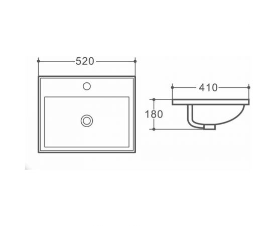 Керамическая полувстраиваемая раковина Art&Max AM6230 – изображение 2