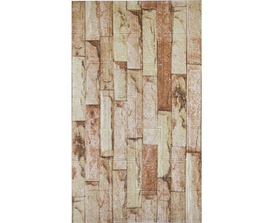 Мягкая самоклеящаяся 3D панель LAKO Камень кладка 15, рулон, 70x600 см LKD-16-05-FC78 – изображение 2