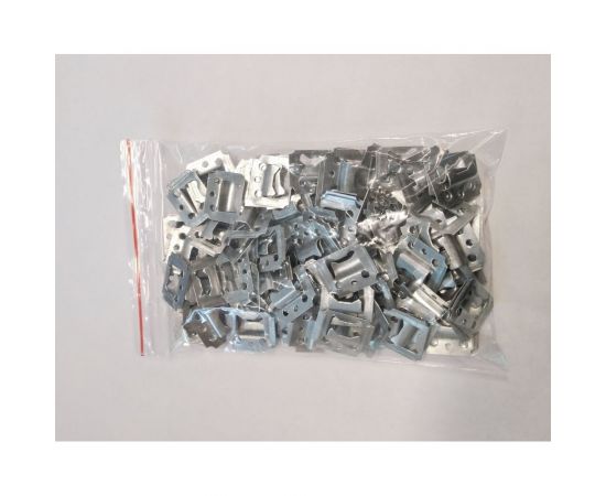 Кляймер для вагонки ИНОТЭК 4 мм, цинк, 100 шт. 4687203780456 – изображение 2