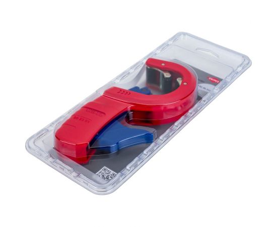 Труборез для канализационных пластиковых труб DP50 32/40/50 мм, толщина max 2.4 мм, длина 202 мм, BK Knipex KN-902301BK – изображение 2