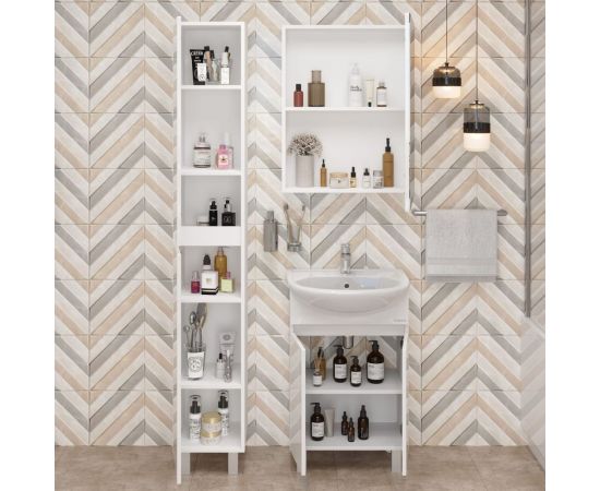 Пенал Onika милтон 30 напольный, белый, универсальный 403077 – изображение 3