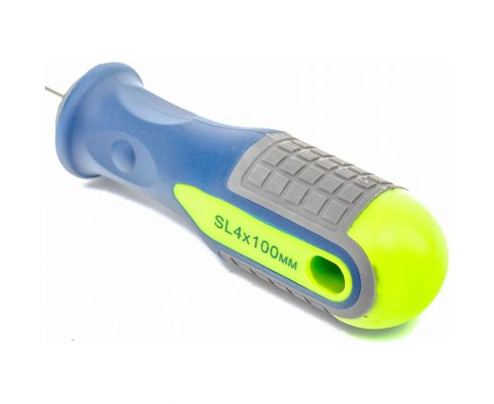 Отвертка SL4.0х100мм, CrV, 3-х компонентная рукоятка СИБРТЕХ 11805 – изображение 3