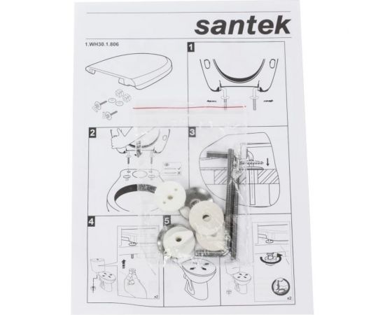 Сиденье для унитаза Santek АЛЬКОР полипропилен WH302198 – изображение 3