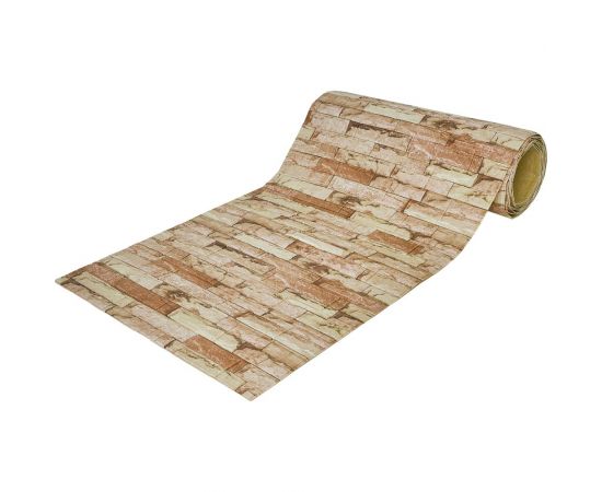 Мягкая самоклеящаяся 3D панель LAKO Камень кладка 15, рулон, 70x600 см LKD-16-05-FC78 – изображение 3