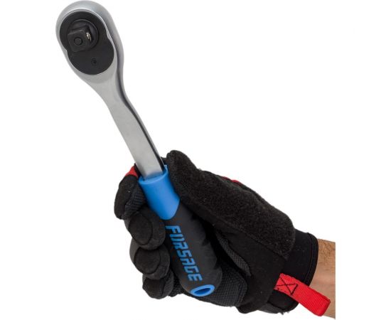 Реверсивная трещотка с резиновой ручкой Forsage 1/2 26056 – изображение 5