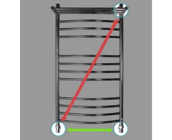 Полотенцесушитель ENERGY Prestige modus 1000х500 00000015317 – изображение 5