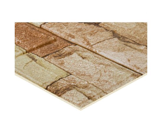 Мягкая самоклеящаяся 3D панель LAKO Камень кладка 15, рулон, 70x600 см LKD-16-05-FC78 – изображение 7