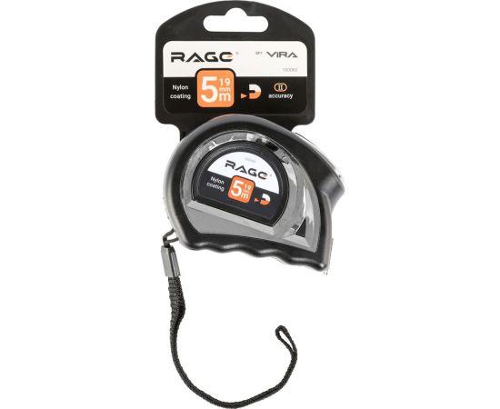 Рулетка VIRA двухсторонняя 5мх19мм нейлоновая с двухсторонним зацепом rage by 100060 – изображение 10