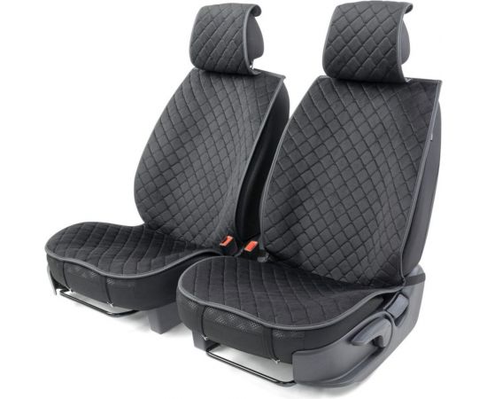 Накидки на передние сиденья CarPerformance, 2 шт. материал алькантара CUS-1012 BK/BK 