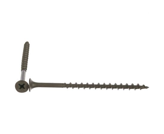 Саморез Качественный Крепеж 4,2х70 потай, крупная резьба, оксид 360 шт 1000375 КЧ 