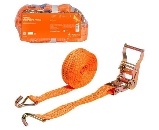 Ремень крепления груза с храповиком Airline 8 м, 1 т AS-T-23 