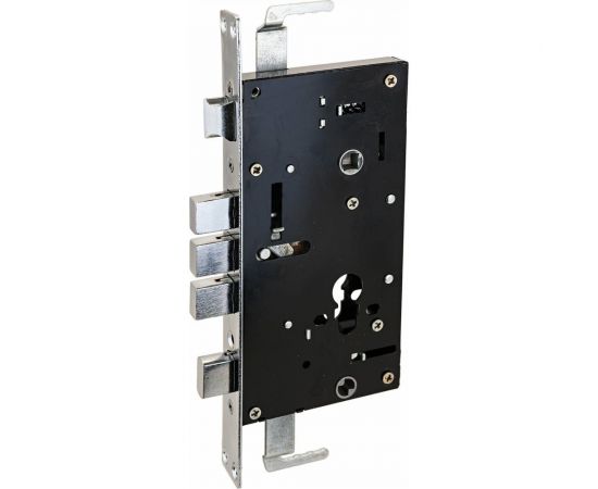 Врезной замок без ручек для металлических дверей Аллюр ЗВ1-09АТМ-L (левый; автоматический; без цилиндрового механизма) 1560 