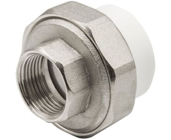 Комбинированная муфта VRT разъемная, внутренняя, 32х3/4"", EVER plast, белый 532441 