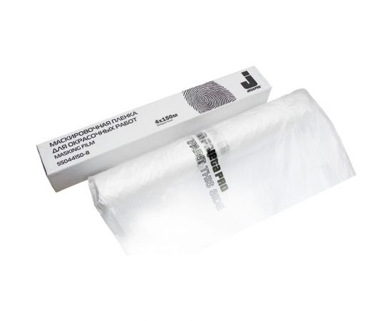 Пленка маскировочная в рулоне (4х150 м, 8мкм белый прозрачный полиэтилен) Jeta PRO 550441508 