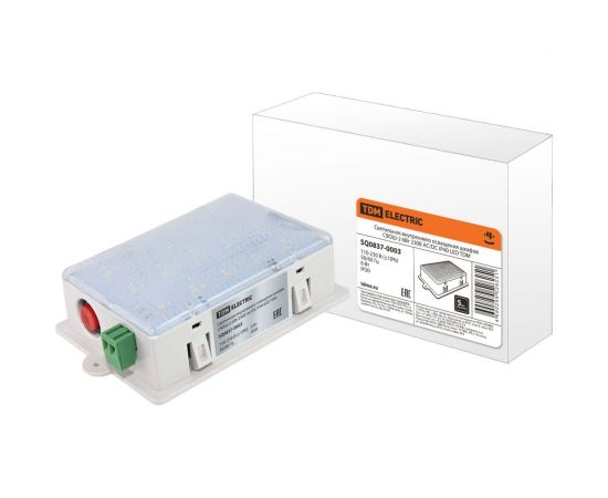 Светильник внутреннего освещения шкафов TDM СВОШ-2 6Вт 230В AC/DC IP40 LED SQ0837-0003 