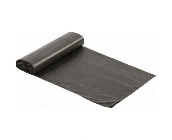 Мешки для мусора 60 л черные в рулоне 20 шт, эконом ЛЮБАША 605331 – изображение 2