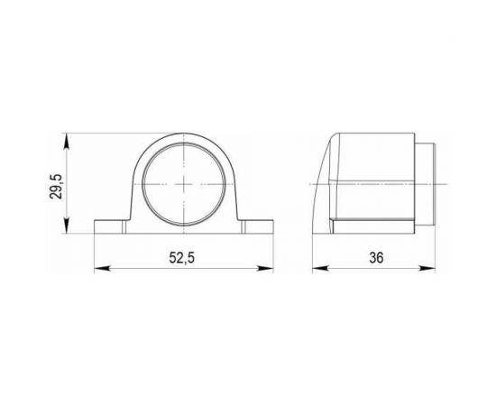 Дверной напольный упор PUNTO DFIX/MF52 (DSM-52) магнитный GR-23 графит 43363 – изображение 2