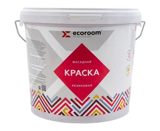 Фасадная резиновая краска ECOROOM RAL 3031 ориент красный, 7 кг Е-Кр-3383/3031 – изображение 2