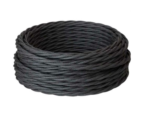 Ретро-провод Камкабель КГВс 3х1,5 мм 20 м черный 231ЯL30F)5000Е00020М – изображение 2