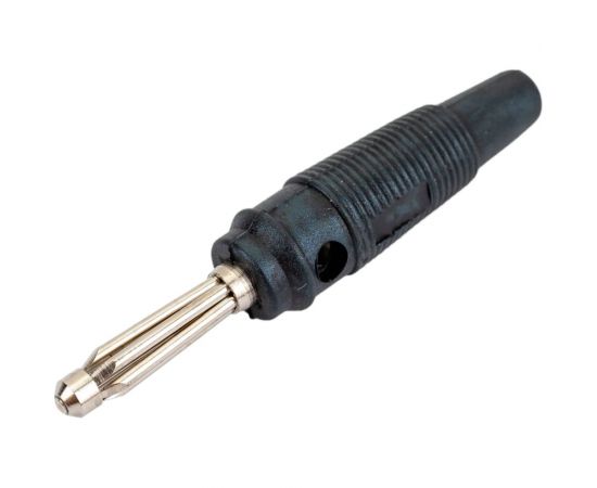 Штекер Banana Pro Legend черный, винтовое крепление PL2463 – изображение 3