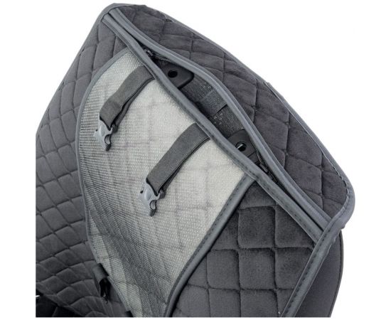 Накидки на передние сиденья CarPerformance, 2 шт. материал алькантара CUS-1012 BK/BK – изображение 3