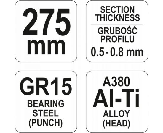 Щипцы для соединения профилей 0,5-0,8мм YATO YT-5130 – изображение 3