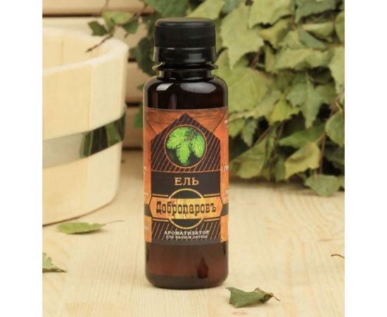 Натуральная ароматическая смесь Добропаровъ Ель для бани и ванны, 100 мл 2870499 – изображение 3
