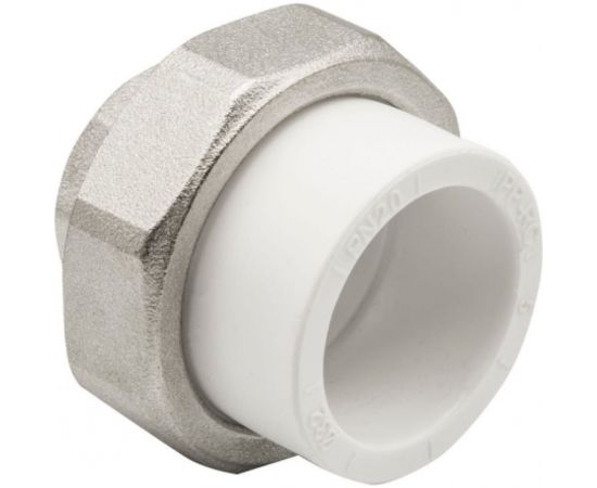 Комбинированная муфта VRT разъемная, внутренняя, 32х3/4"", EVER plast, белый 532441 – изображение 3