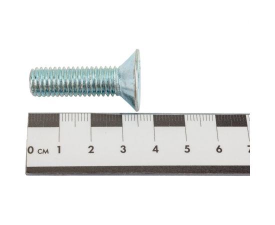 Винт ZAMETAL М10х35 пр. 8.8, с пот. гол., в/ш, DIN 7991, оц., 100 шт ZA516138 – изображение 4