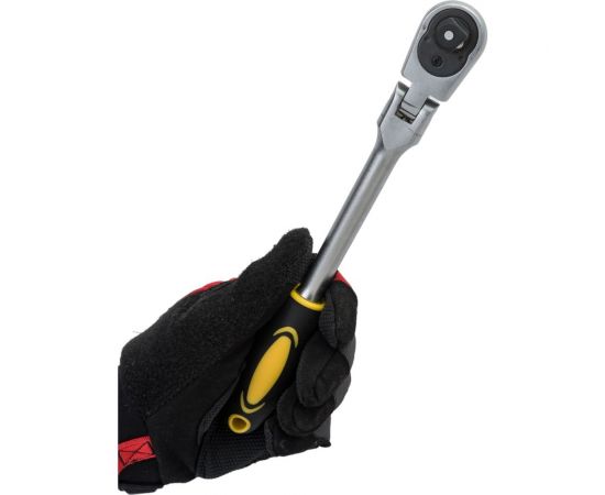 Трещоточный ключ БМ 1/2"" DR шарнирный, CrV 973312 – изображение 4