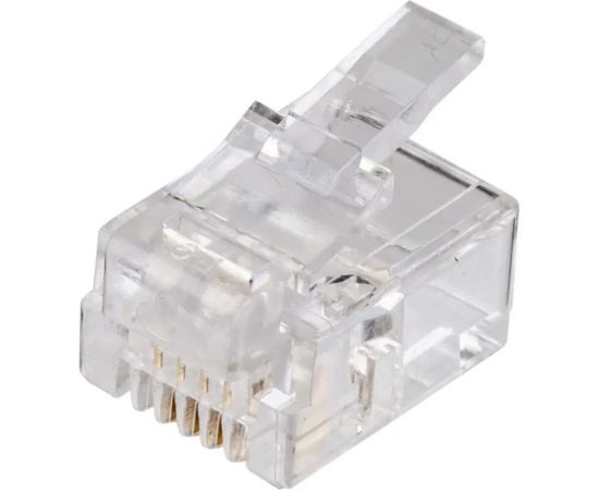 Коннектор TWIST для телефонного кабеля RJ-11 6p4c, медный, 50шт. CN-6P4C-U-TWCS/50 – изображение 4