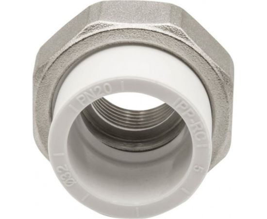 Комбинированная муфта VRT разъемная, внутренняя, 32х3/4"", EVER plast, белый 532441 – изображение 4