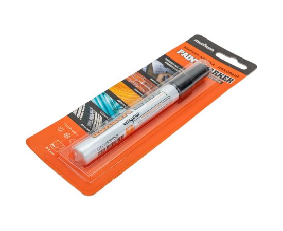 Маркер-краска MunHwa 311211 Industrial черный, 4 мм, нитро-основа, блистер IPM-01/Б Б0053443 – изображение 4