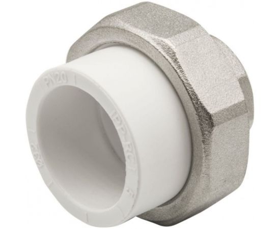 Комбинированная муфта VRT разъемная, внутренняя, 32х3/4"", EVER plast, белый 532441 – изображение 5