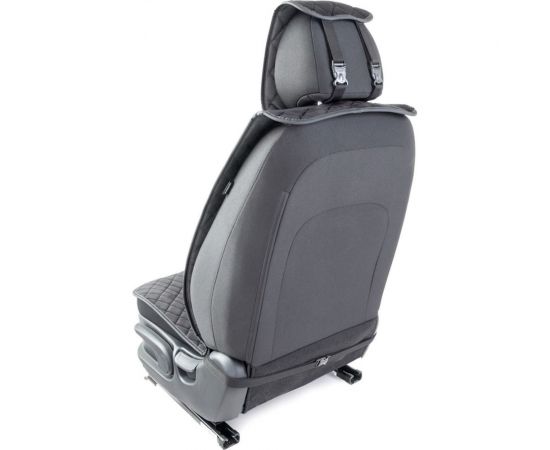 Накидки на передние сиденья CarPerformance, 2 шт. материал алькантара CUS-1012 BK/BK – изображение 5