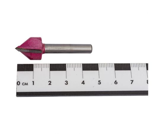 Фреза пазовая V-образная 90 градусов (15.9x15.9x45 мм; хв-к 6 мм) PROCUT 200631P – изображение 5