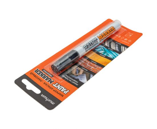 Маркер-краска MunHwa 311211 Industrial черный, 4 мм, нитро-основа, блистер IPM-01/Б Б0053443 – изображение 5