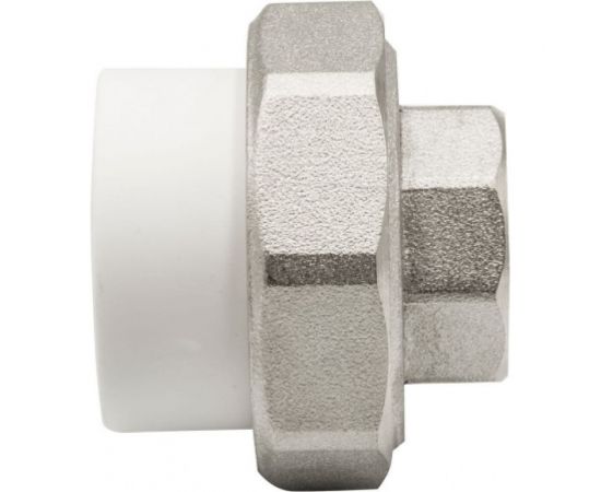 Комбинированная муфта VRT разъемная, внутренняя, 32х3/4"", EVER plast, белый 532441 – изображение 6