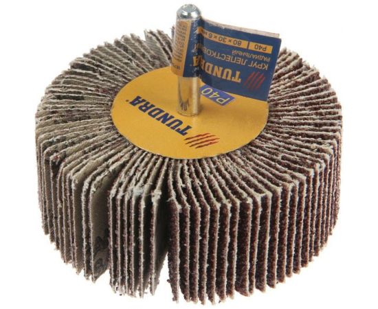 Круг лепестковый радиальный (80х30х6 мм; Р40) ТУНДРА 1875468 