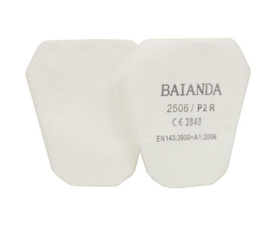 Фильтр для защиты от твердых и жидких частиц, P2R, BAIANDA 10 шт 2506 